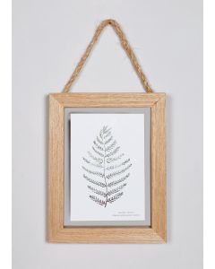 Hanging Wooden Frame (18cm x 13cm)-Wood
