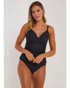 Tummy Control Wrap Front Tankini Top