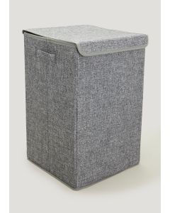 Collapsible Laundry Basket-Grey-One Size