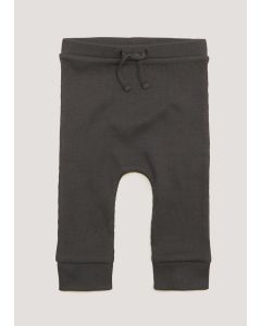 Baby Charcoal Ribbed Joggers (Newborn-23Mths)