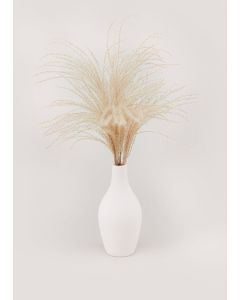 Faux Pampas in Cream Vase (48cm x 7cm)