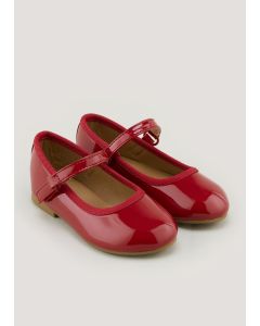 Girls Red Ballet Shoes (Younger 4-12)