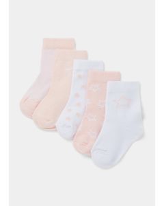 Baby 5 Pack Socks (Newborn-23mths)