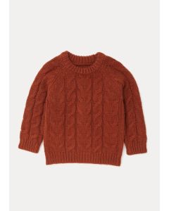 Boys Rust Cable Knit Jumper (9mths-6yrs)