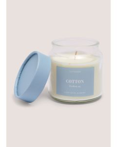 Cotton Scented Candle (10 x 8cm)-White