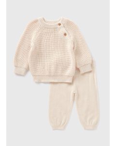 Baby Rib Knit Jumper & Jogging Bottoms Set