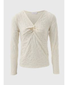 Textured Twist Front Tops