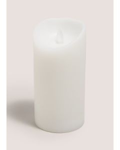 LED Pillar Candle-White-One Size