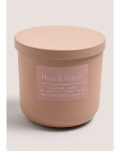 Plum & Amber Scented Jar Candle Beige-Beige