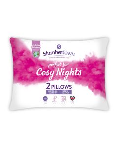 Slumberdown Cosy Nights Pillows-White-One Size