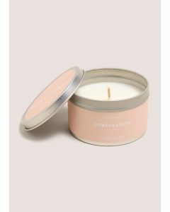 Pomegranate Tin Candle-White-One Size