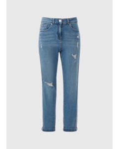 Side Stripe Boyfriend Jeans