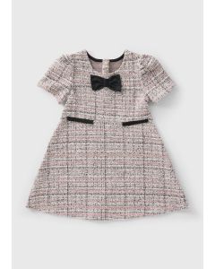 Girls Boucle Bow Dress