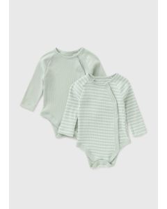 2 Pack Baby Ribbed Bodysuits