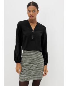 Et Vous Zip Front Blouse