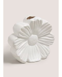 Daisy Vase-White-One Size
