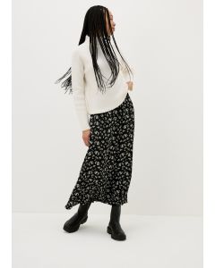 Ditsy Flared Hem Midaxi Skirt