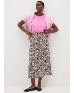 Floral Flared Midaxi Skirt