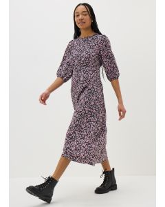 Ditsy Floral Midi Tea Dress