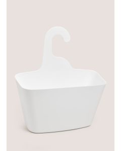 Plastic Shower Caddy-White-One Size