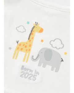 Baby Born In 2025 Bib-White-One Size