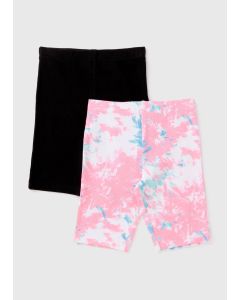 2 Pack Girls Cycling Shorts