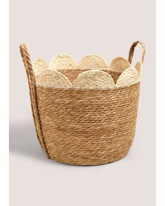 Cabana Scallop Edge Basket Neutral-Natural-One Size