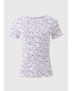 Fitted Spot Print T-Shirt