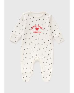 Baby Valentines Sleepsuit