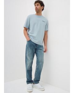 Textured Slogan T-Shirt