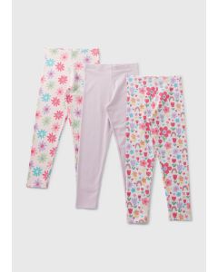 3 Pack Girls Fun Leggings