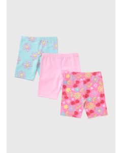 3 Pack Girls Floral Shorts