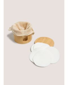 Bamboo Reusable Pad Container Neutral-Brown-One Size
