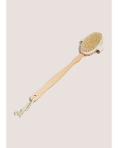 Bamboo Long Body Brush Neutral-Brown-One Size