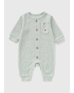 Baby Bear Ribbed Romper