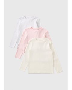 3 Pack Ribbed Long Sleeve Top