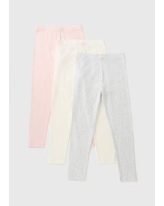 3 Pack Girls Leggings