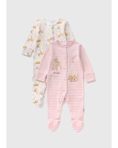 Disney 2 Pack Baby Bambi Sleepsuits