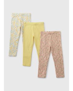 3 Pack Floral Leggings