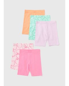 5 Pack Girls Summer Cycling Shorts