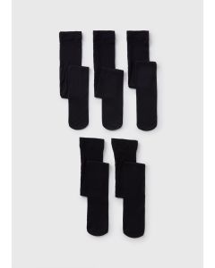 5 Pack Girls Opaque Tights