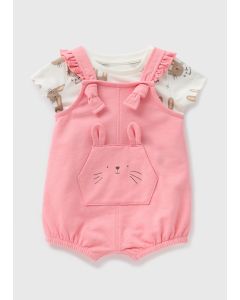 Baby Bunny Top & Dungaree Set