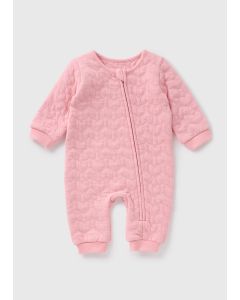 Baby Quilted Heart Romper 
