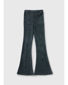 Girls Washed Flare Trousers