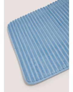 Memory Foam Bathmat-Blue-One Size