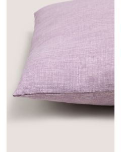 Linen Look Cushion-Purple-One Size