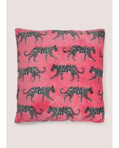 Leopard Cushion-Pink-One Size
