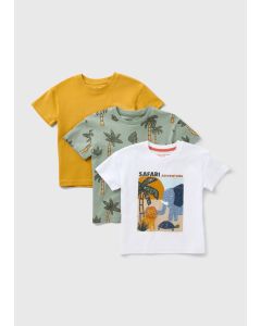 3 Pack Boys Safari Adventure T-Shirts