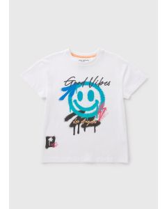 Boys Good Vibes Graffiti T-Shirt