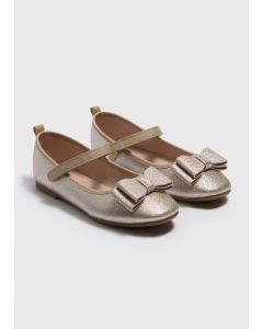 Girls Bow Ballet Shoes